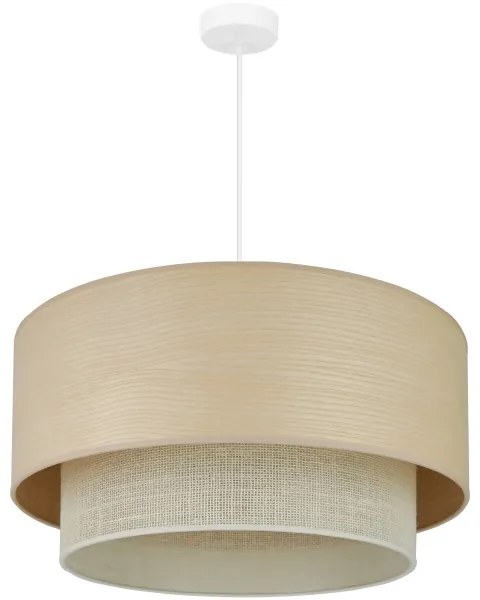 Brilagi - Lustr ARIZONA BOHO 1xE27/15W/230V pr. 60 cm bej/alb