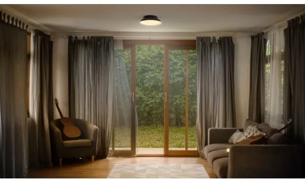 Osram - Plafonieră ORBIS MILAN, 2xE27/10W/230V, Ø 30,5 cm, negru