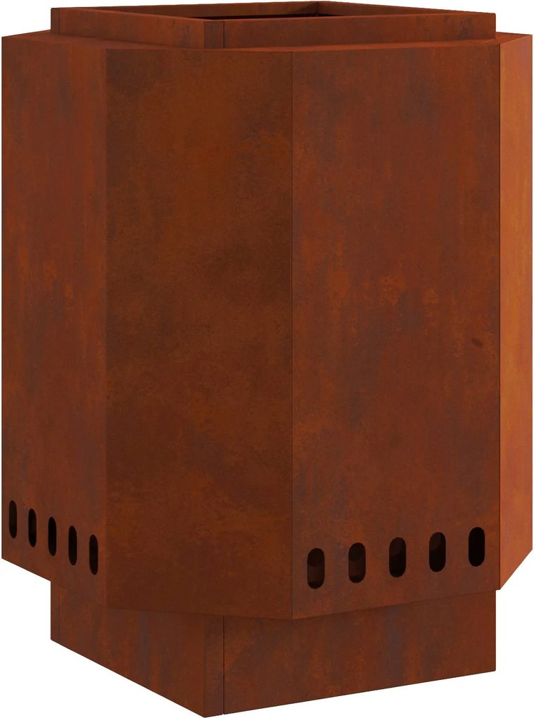 vidaXL Focar Fără Fum Maro 38 x 38 x 51 cm