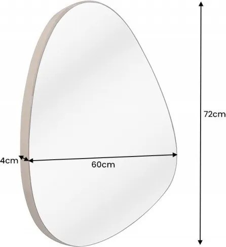 Oglinda decorativa Noemi 70cm stejar natur