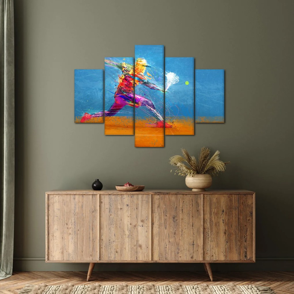 Tablou - Jucător de tenis pictat (150x105 cm)