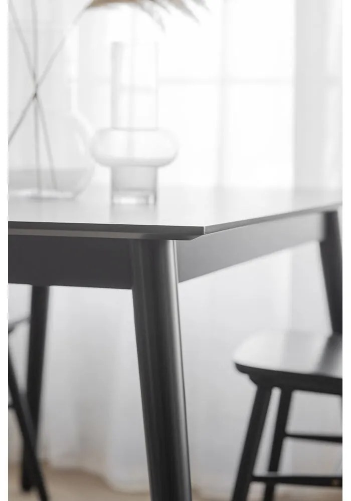 Masă de dining Rowico Lotta, 140 x 90 cm, negru