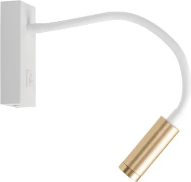 Kanlux 32518 - Lampă flexibilă LED TONIL, 3,3W/230V, alb/auriu