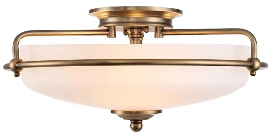 Quoizel QZ-GRIFFIN-F-WS - Plafonieră GRIFFIN 3xE27/60W/230V, bronz