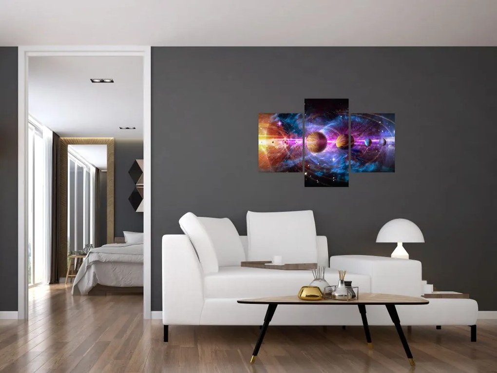 Tablou - Sistemul solar (90x60 cm)