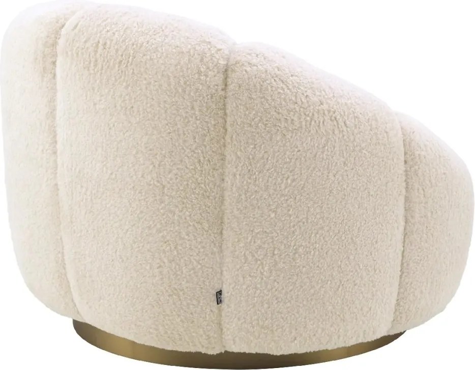 Fotoliu pivotant design elegant Inger, Brisbane cream