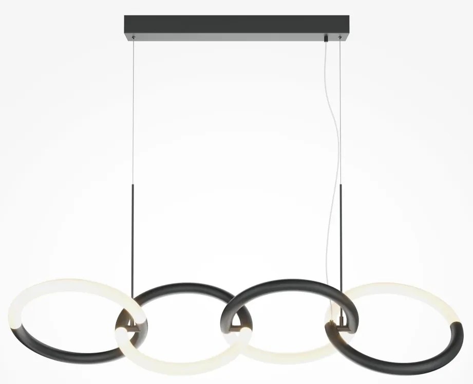 Lustra LED suspendata design modern Node negru