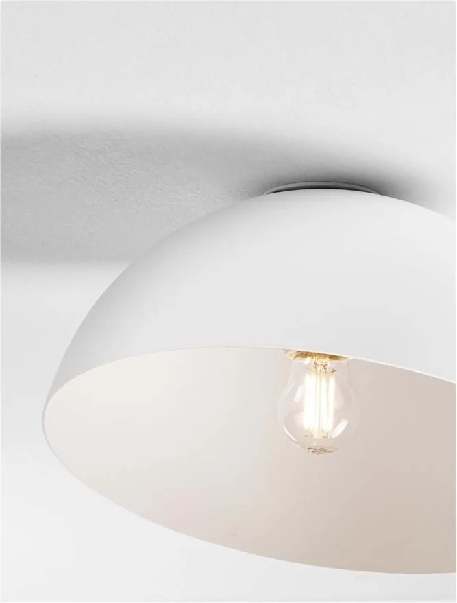 Lustra aplicata design decorativ GEA alb D-29cm