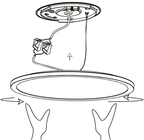 Plafonieră LED RGBW dimabilă ROVITO-Z LED/14,6W/230V negru Eglo 900091