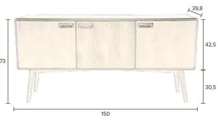 Comodă înaltă Dutchbone Juju