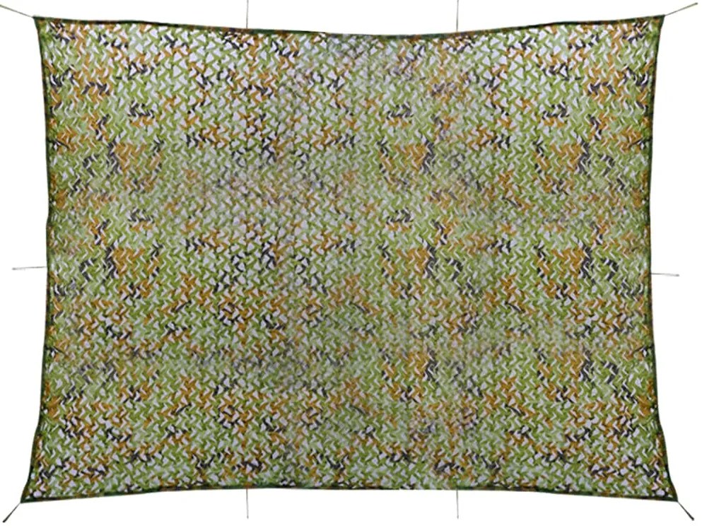 vidaXL Plasă de camuflaj cu geantă de depozitare, verde, 2x4 m