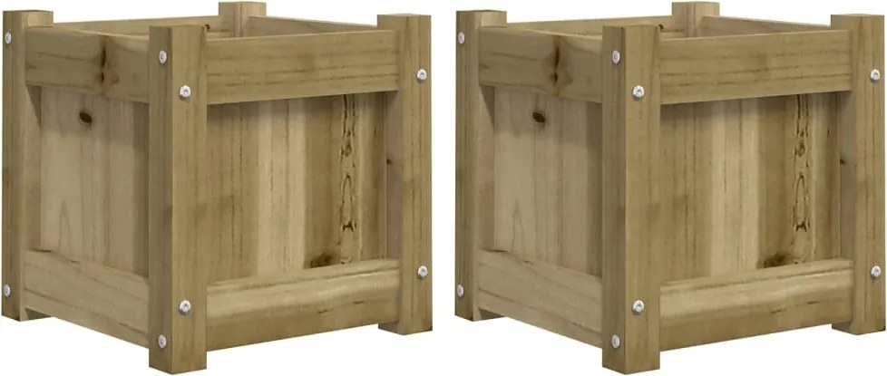 vidaXL Jardiniere de gradina , 2 buc., lemn de pin impregnat