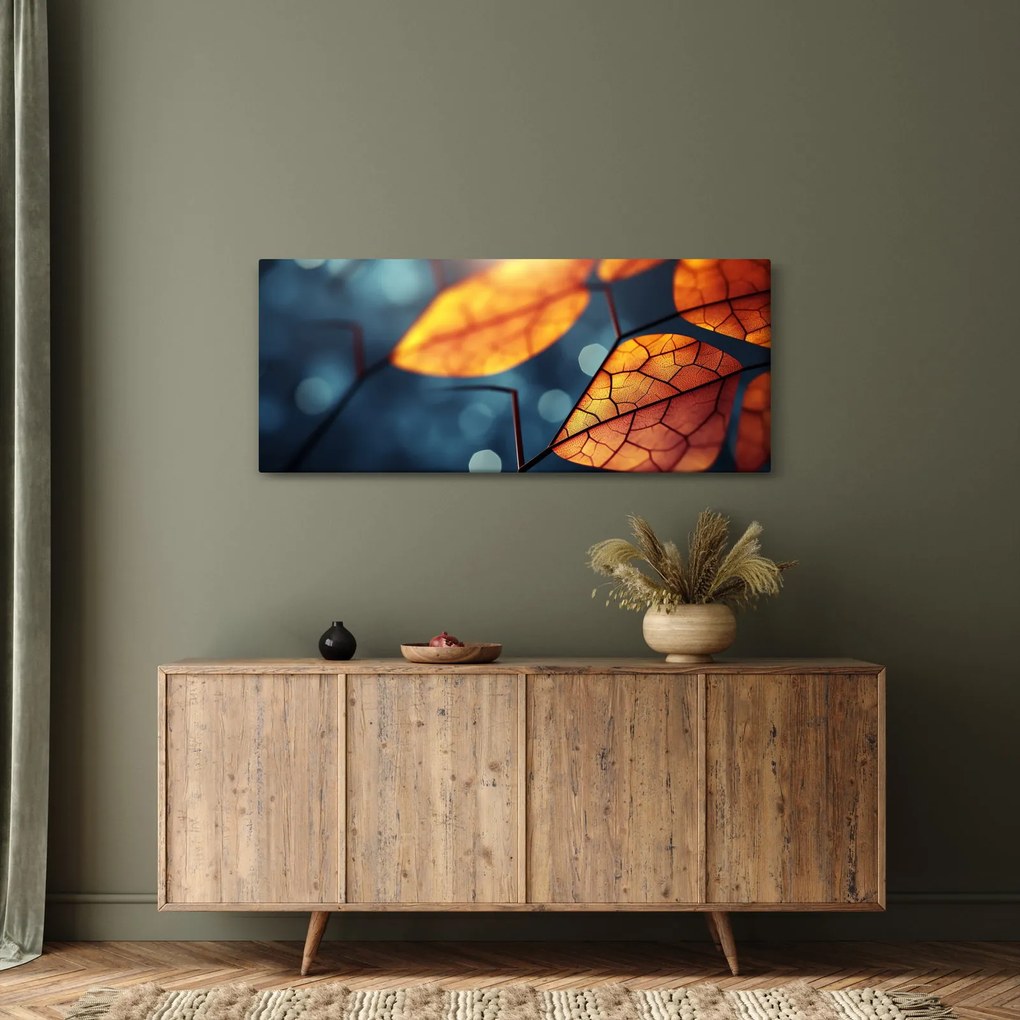 Tablou - Textura frunzelor (120x50 cm)