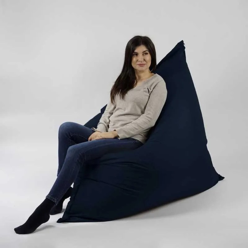 Fotoliu tip Perna Magic Pillow, Material impermeabil - Bleumarin