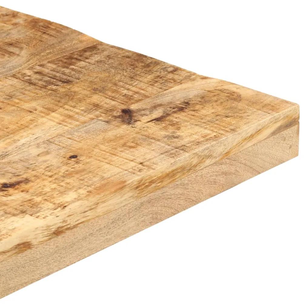 Masa de bar patrata, 60x60x110 cm, lemn de mango brut 1, 60 x 60 x 110 cm, lemn de mango nefinisat
