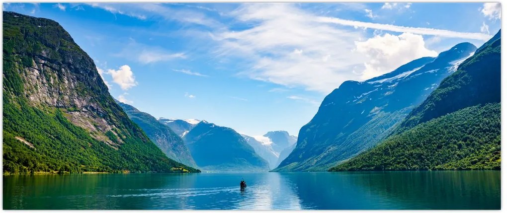 Tablou - Lacul Lovatnet (120x50 cm)