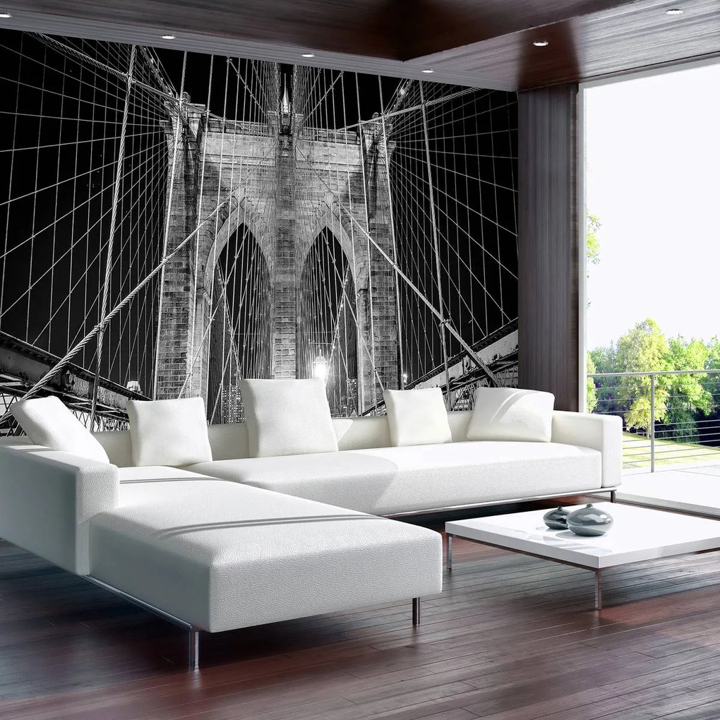 Fototapet - New York City Urban Brooklyn Bridge (254x184 cm)
