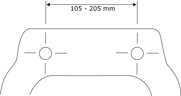 WENKO 22015100 - Capac WC WENGE 35,5x42,5 cm maro/argintiu