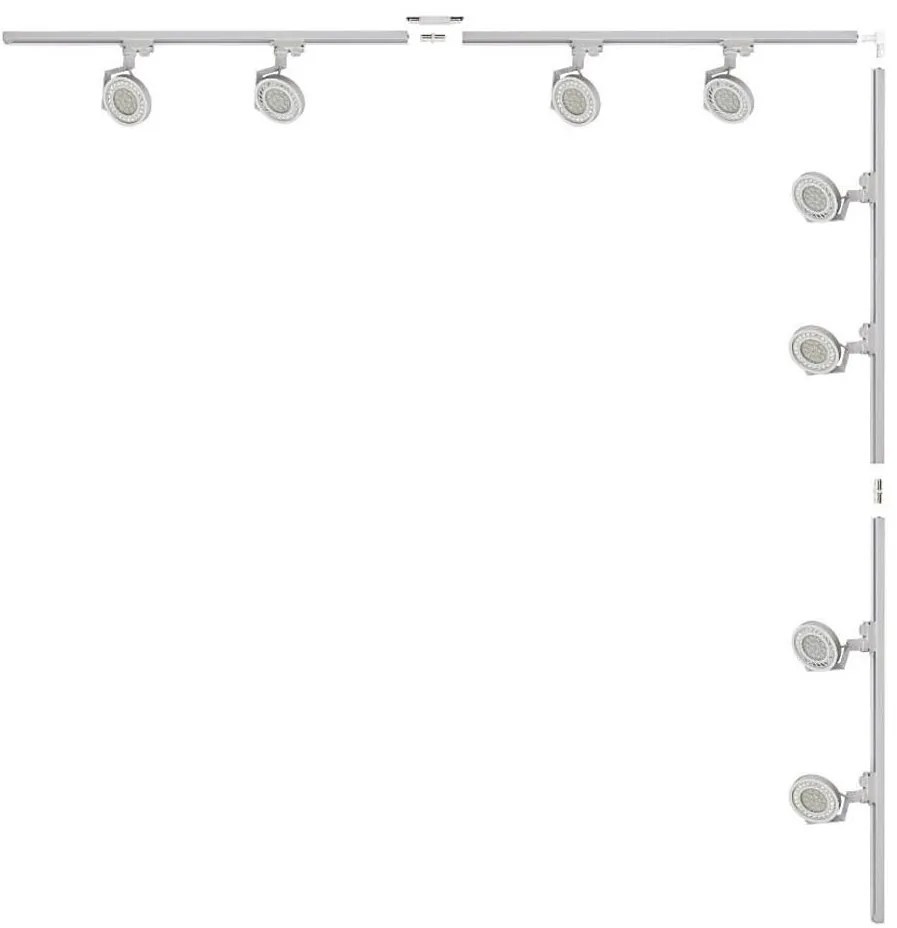 Zuma Line 3591 - Spot pe șină MASTER 8xGU10/15W/230V alb