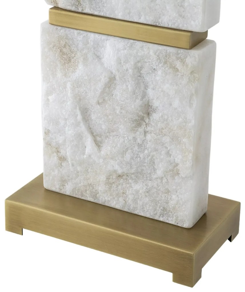 Veioza/ lampa de masa LUX cu baza din marmura Newton L