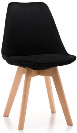 Scaune de sufragerie 4buc stil scandinav Black Glamor