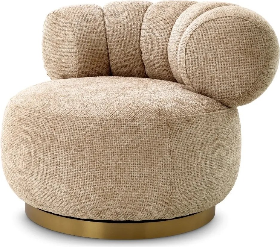 Fotoliu pivotant design elegant LUX Phedra, Lyssa sand