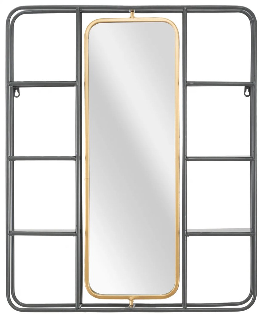 Oglinda cu rafturi INDUSTRY CM 62,5X12X74,5, Mauro Ferretti