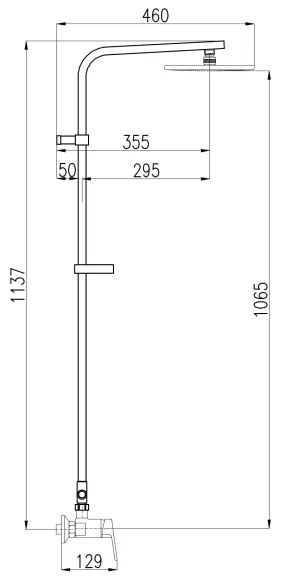 RAV Slezák CO182.5/6 - Set de duș cu baterie COLORADO, crom lucios