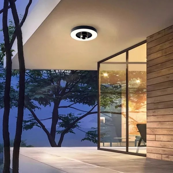 Cameră LED inteligentă de supraveghere cu iluminare Immax NEO 07792L RING 22W/230V Wi-Fi Tuya