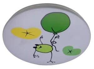 Rabalux 71069 - Plafonieră LED pentru copii FROGGO, 24W, 230V, 3000K