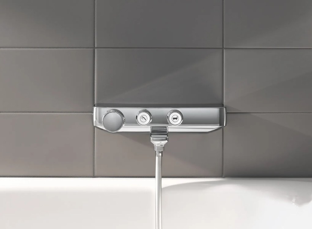 Baterie cada dus cu termostat Grohe Euphoria SmartControl-34718000