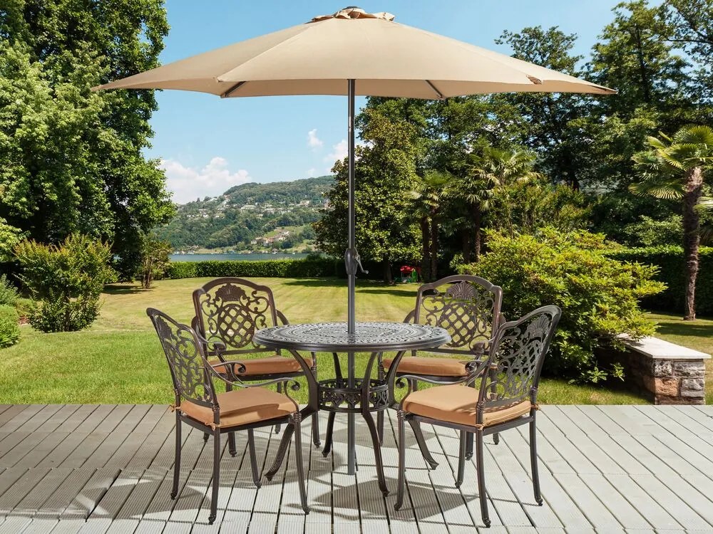 Set mobilier de grădină Salerno (maro) . 1076329