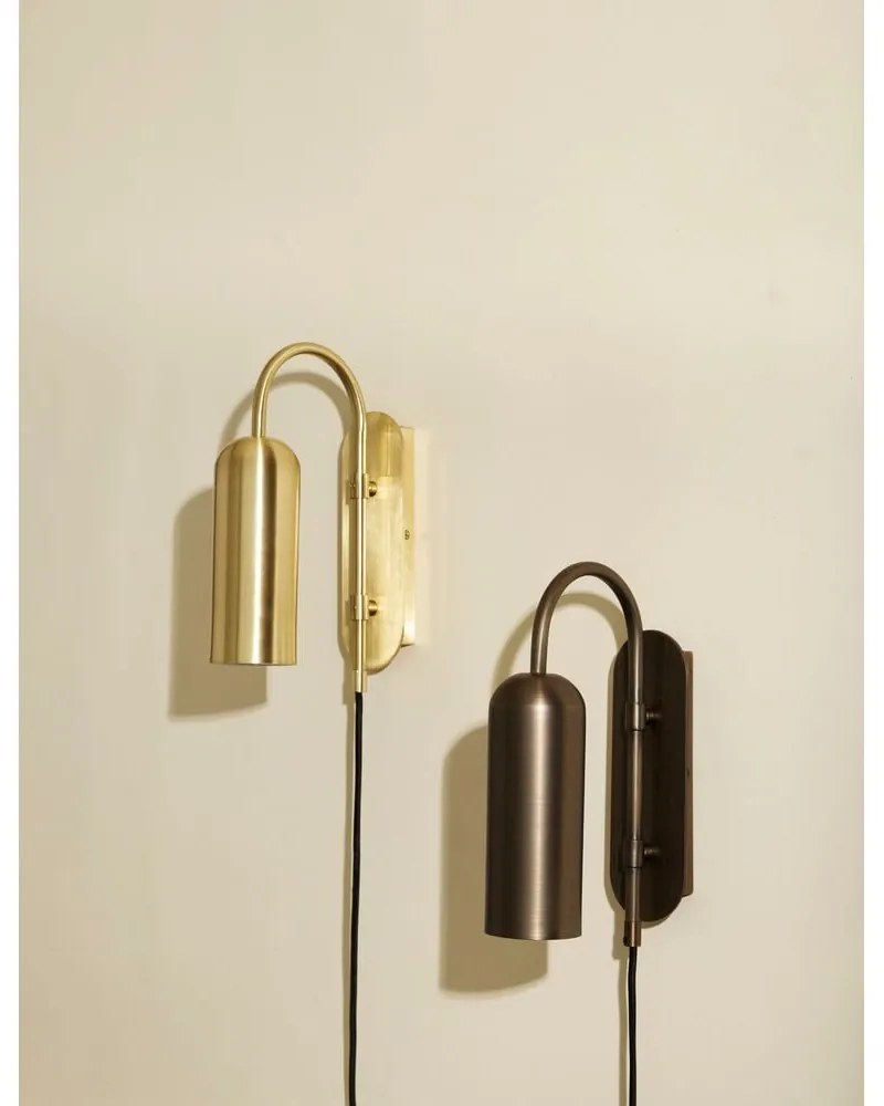 Aplică de perete aurie Zenith – Hübsch