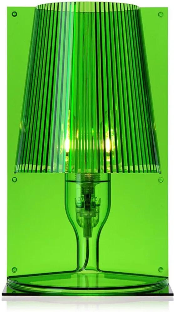 Veioza Kartell Take design Ferruccio Laviani, E14 max 28W, h30cm, verde transparent