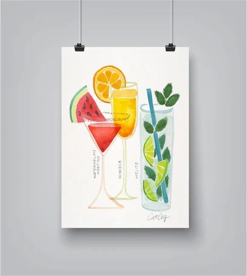 Poster Americanflat Americanflat Summer Cocktails, 30 x 42 cm