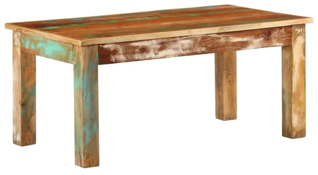 vidaXL Măsuță de cafea, 100x55x45 cm, lemn masiv recuperat