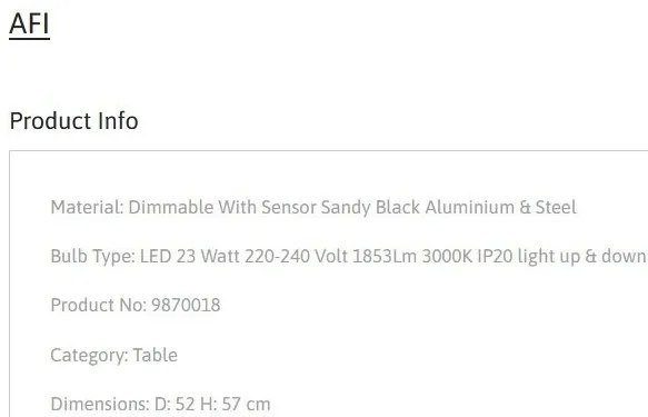 Lampa de birou moderna LED AFI