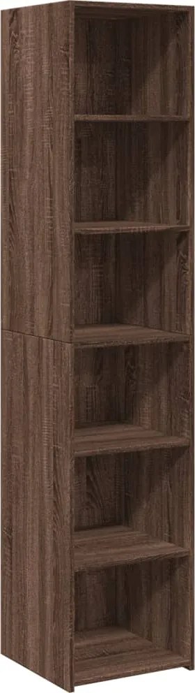 vidaXL Dulap înalt, stejar maro, 40x41x185 cm, lemn prelucrat