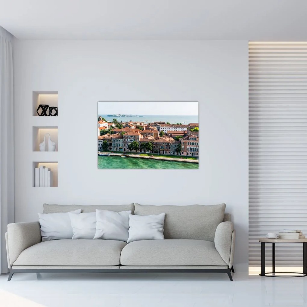 Tablou - Vedere aeriană a orașului (90x60 cm)