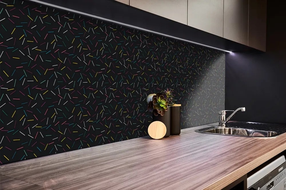 Panou decorativ pvc Linii colorate decorative