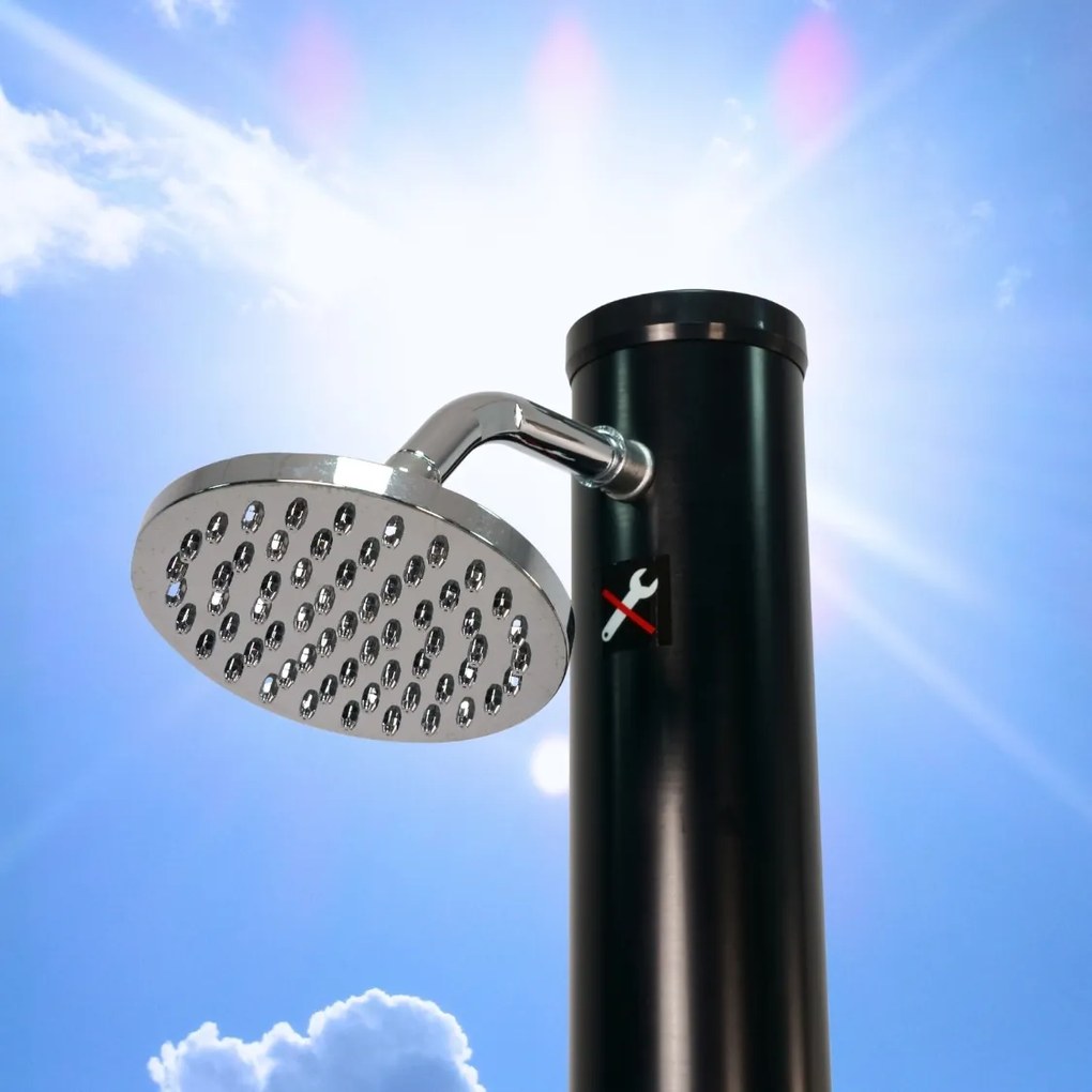 Duș solar DELFINA, 20 l, negru Jurhan