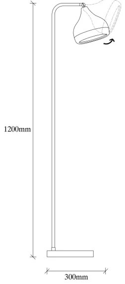 Lampadar YILDO 1xE27/40W/230V
