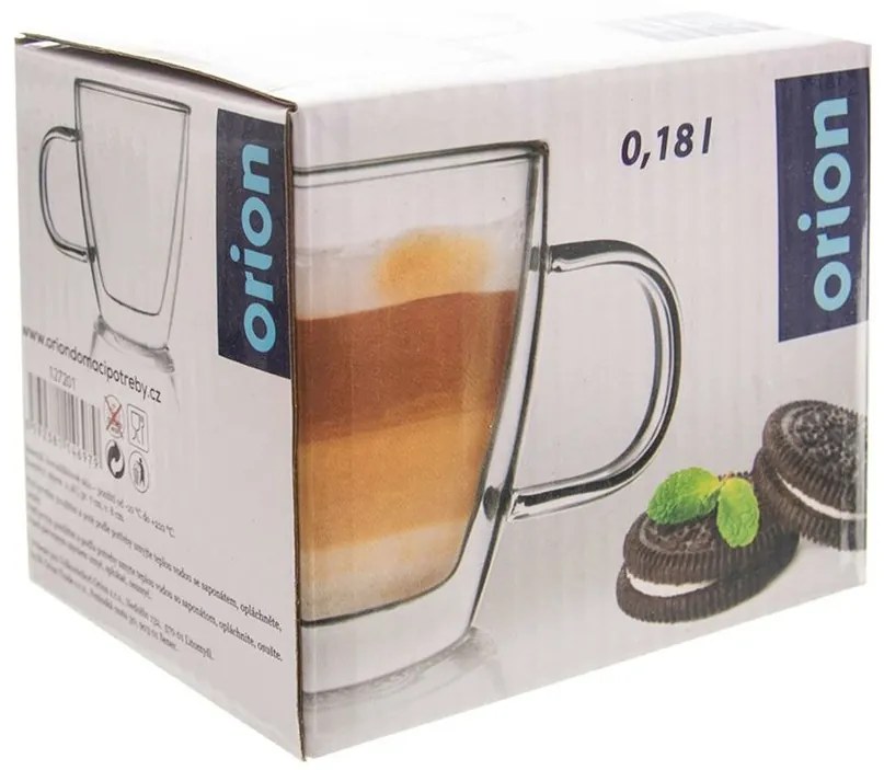 Cană Orion cu pereți dubli, 180 ml , , S