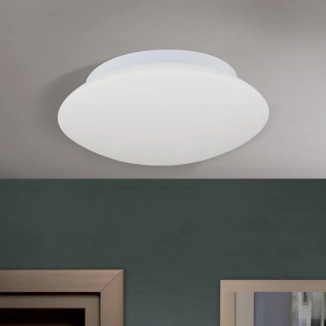 Plafoniera moderna diametru 25cm, Alba