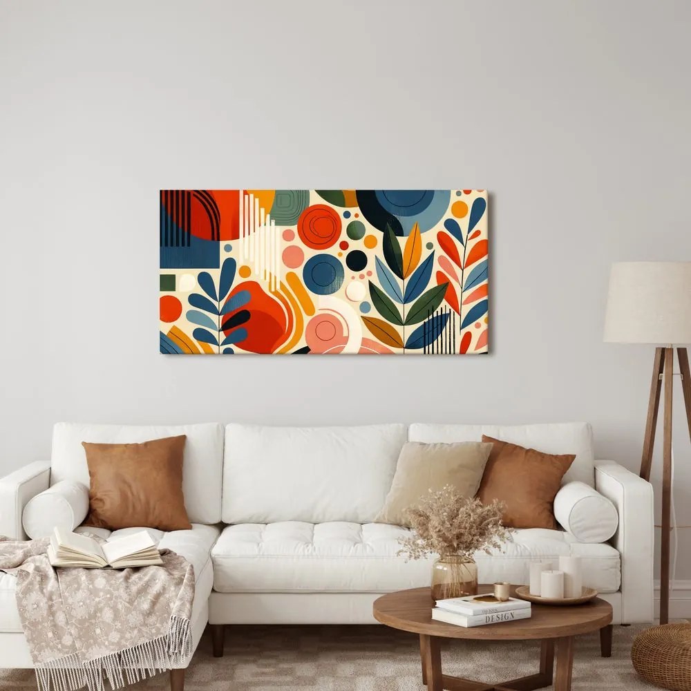 Tablou abstracție cu motiv natural