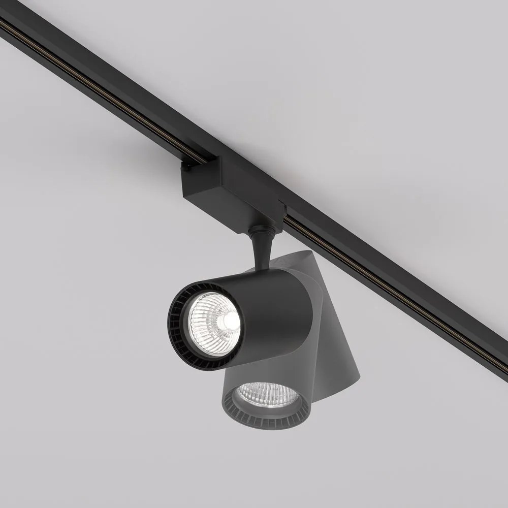 Spot LED, accesoriu pentru sinele monofazate Unity, Vuoro negru 26W 4000K