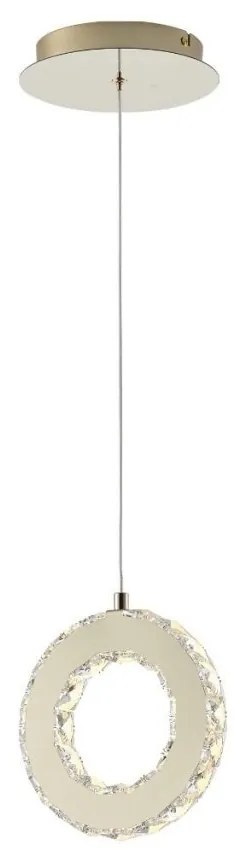 Lustra LED suspendata design modern Girona auriu