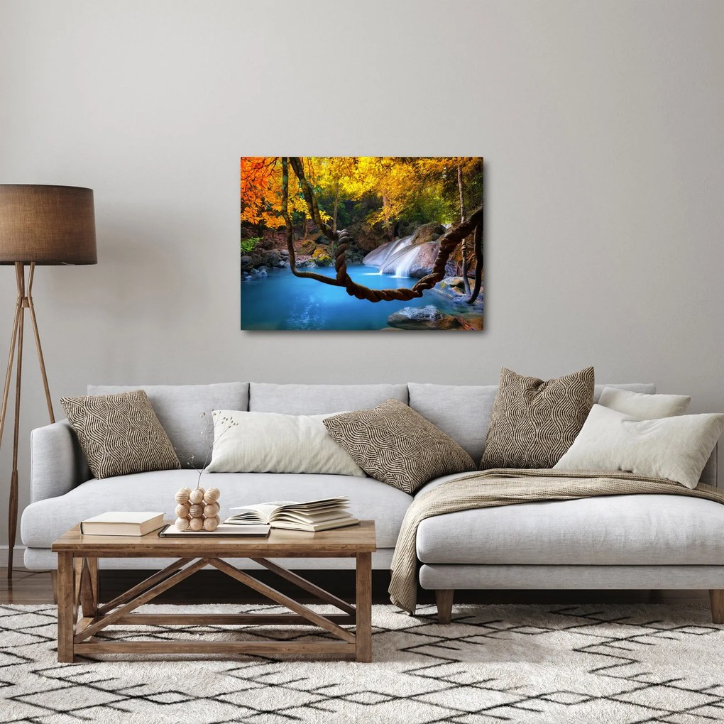 Tablou - Cascade din Asia (70x50 cm)