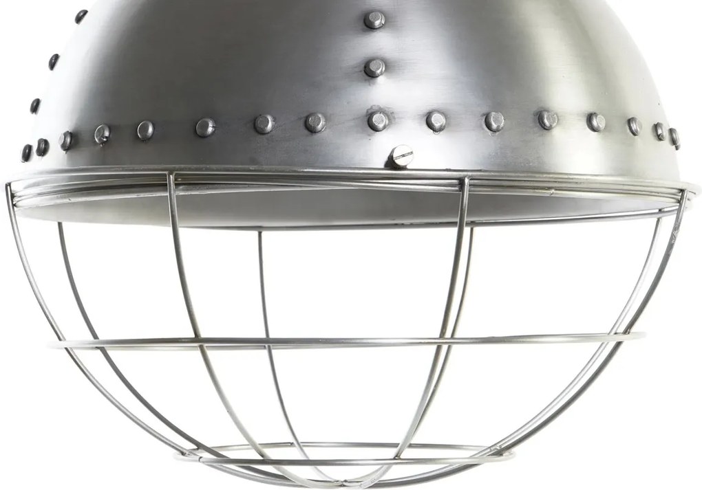 Lustră suspendată din metal, argintiu, finisaj patinat, 66 x 43 cm, „Issoire”