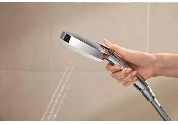Coloana de dus cu termostat, Grohe Tempesta Cube 250, cu 1 tip de jet, crom, 26689001